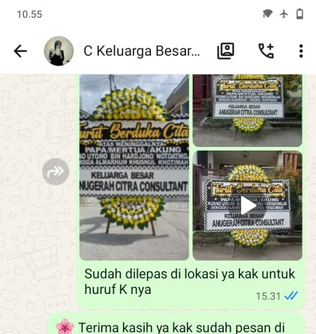 Pengiriman Papan Bunga Duka Mataram