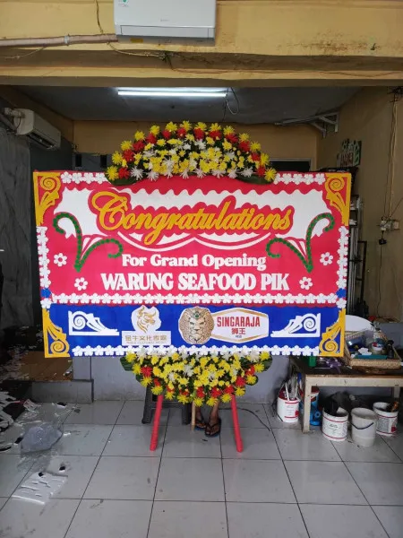 Papan Bunga Ucapan Selamat Mataram
